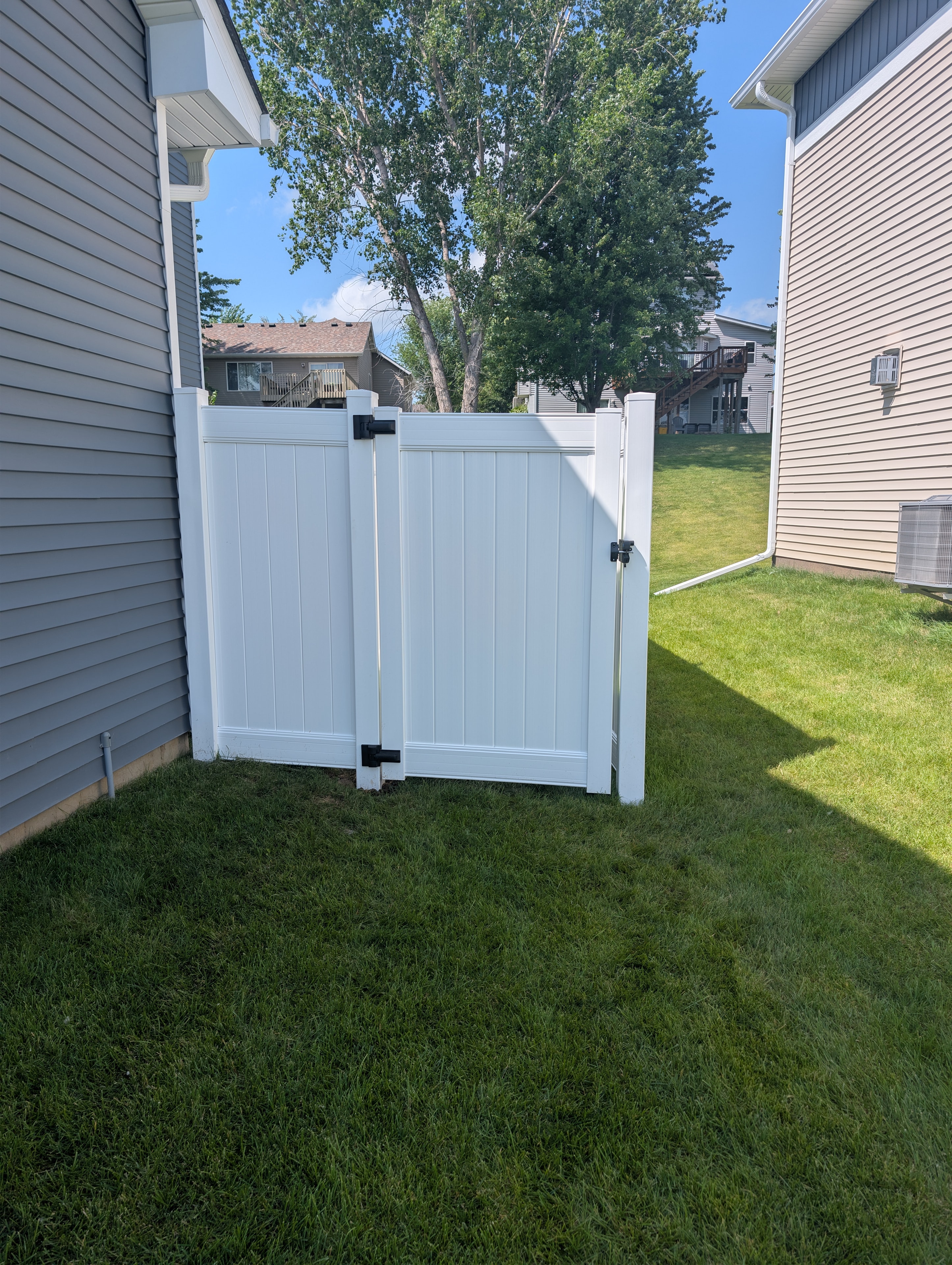 Fence project completed in Austin, Minnesota by Precision Fence & Rail